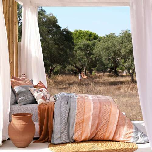 Евро макси комплект постельного белья Olivier Desforges Tuamotu Multi Color 60000₽