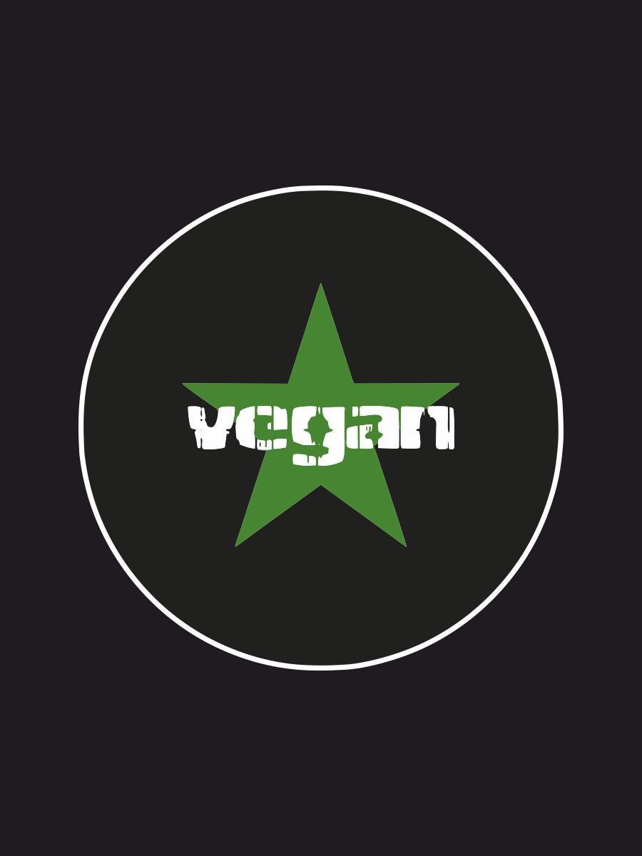 Наклейка на авто Vegan Веган 15 см.