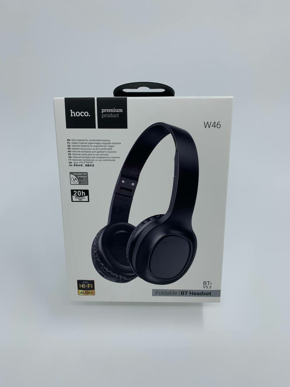 Беспроводные наушники Bluetooth 5.3 200mah Hoco W46- Black
