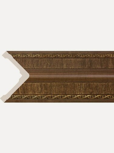 Изображение товара Уголок декоративный для стен на обои, 1100х80х80 мм. Дуб темный Набор 2 шт.