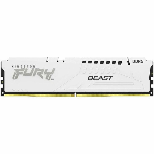 Оперативная память для компьютера Kingston Fury Beast White DIMM 16Gb DDR5 6000 MHz KF560C40BW-16 874300₽