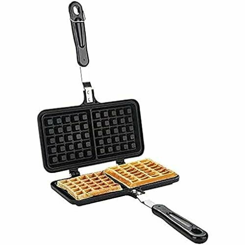 Ручная вафельница вафельная форма двойная вафельница антипригарное покрытие двойная вафельница для использования на плитах 335 см x 215 см 10510₽