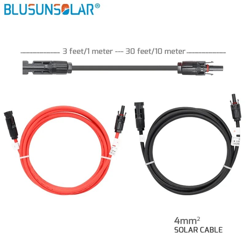BLUSUNSOLAR Солнечный удлинительный кабель 4.0 мм 2/12awg черный/красный