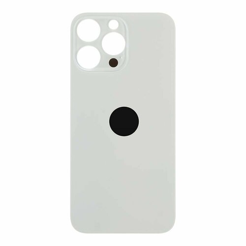 Задняя крышка для iPhone 14 Pro Max с логотипом (белый)