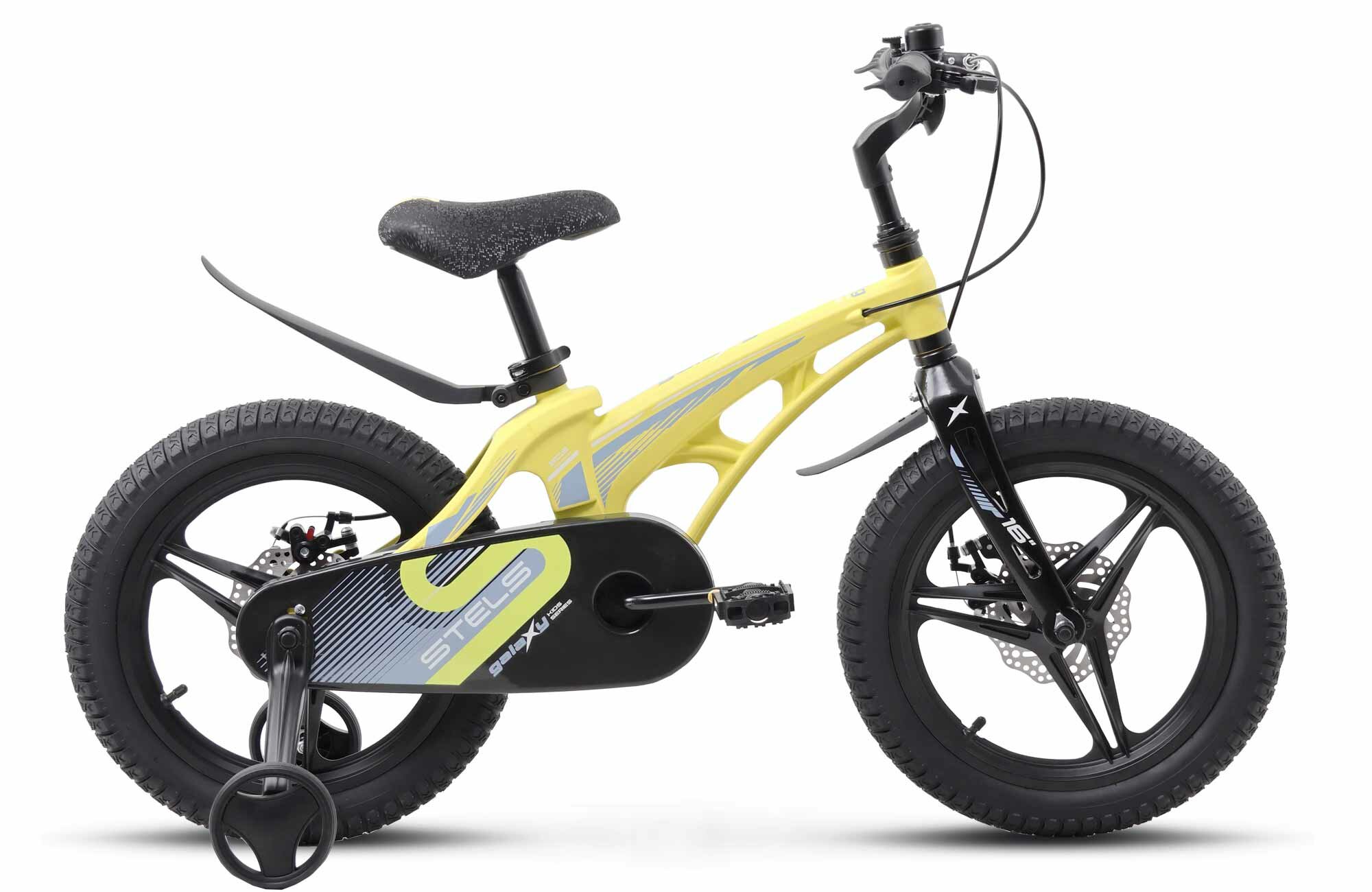 фото Велосипед детский 16" Stels Galaxy Pro V010 (литые диски) Желтый для девочки и мальчика на рост 100-125 см от 4 до 6 лет