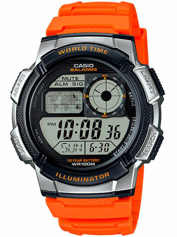 Наручные часы CASIO Collection, серебряный, черный — фото 1