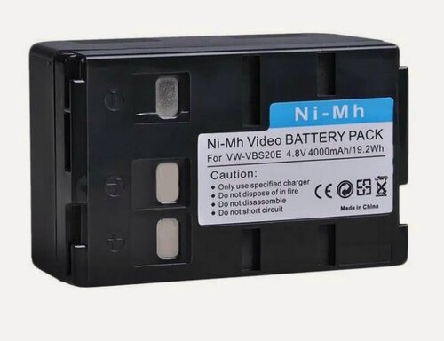 Изображение товара Аккумулятор Battery Pack VBS20E, для Panasonic, Ni-MH, 4000 мА·ч, напряжение 4.8 В