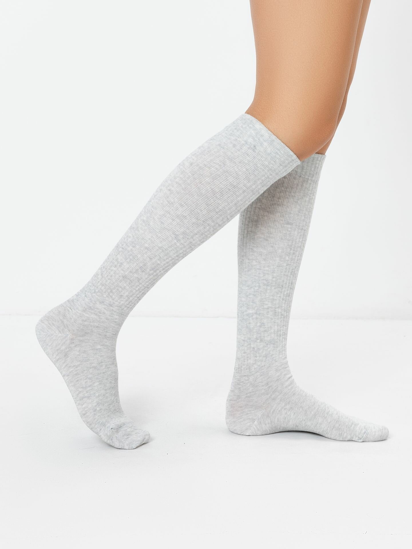 Гольфы MARK FORMELLE Носки, размер 25-27, серый — фото 1