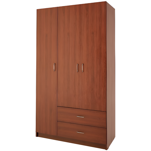 Шкаф трехстворчатый распашной Шелли-24 с 2 ящиками, ШхГхВ: 90х50х210 см