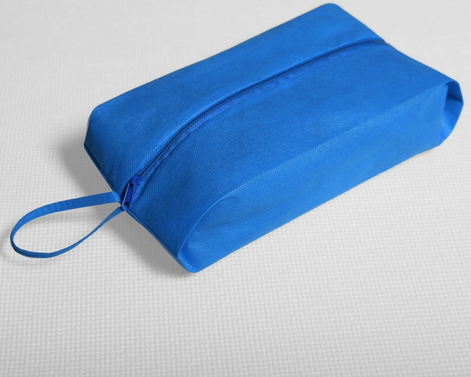 Сумка для обуви отдел на молнии цвет синий