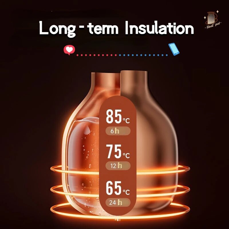 Термос Xiaomi 2L с горячим напитком в чашке-крышке