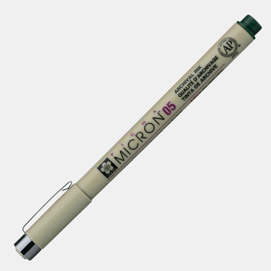 Sakura Ручка капиллярная "Pigma Micron" 0.45мм, Хаки