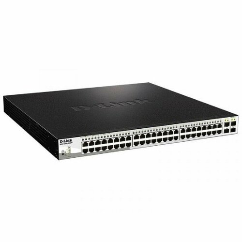 D-Link Коммутатор D-Link DGS-1210-52MPP 48G 4SFP 48PoE 740W настраиваемый 96431₽