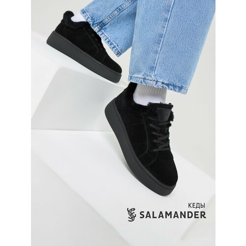 фото Полуботинки дерби salamander, размер 35, черный