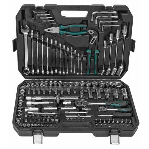 Набор инструментов 137 предметов для авто, для мастерской, ключи, головки, биты, авто инструменты в кейсе