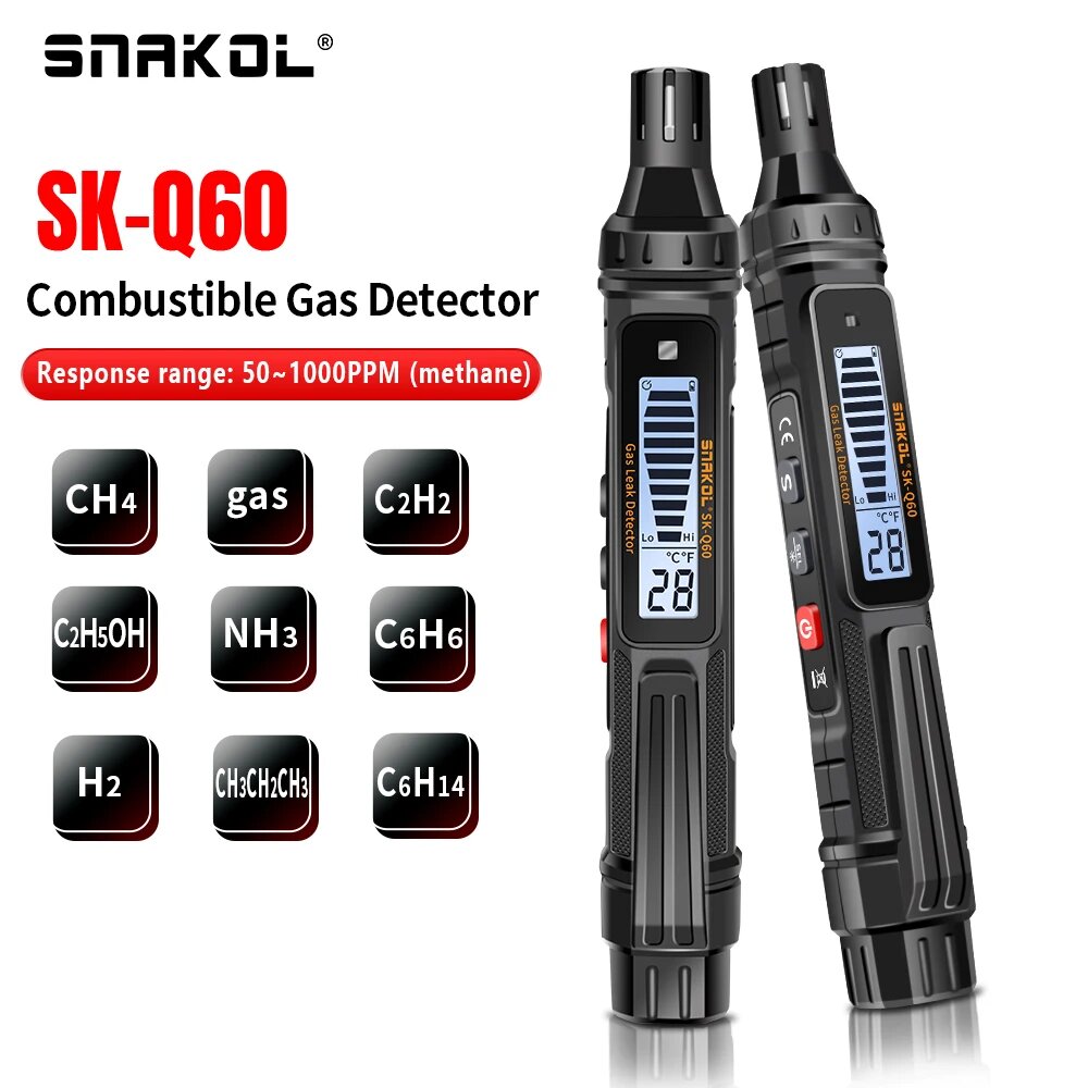 Изображение Портативный детектор утечки газа SNAKOL SK-Q60, SK-Q60