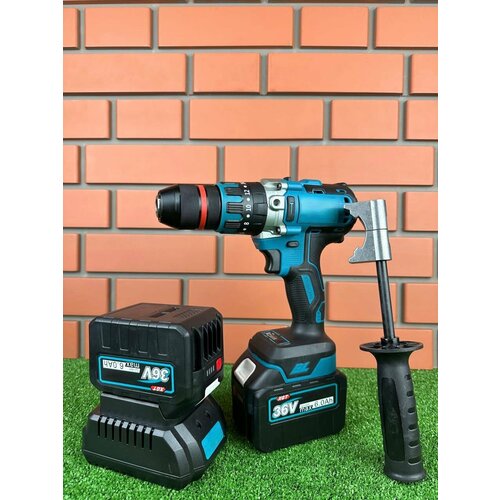 Шуруповерт аккумуляторный бесщеточный ударный для ледобура 36В 2 мощных АКБ в кейсе 9500₽