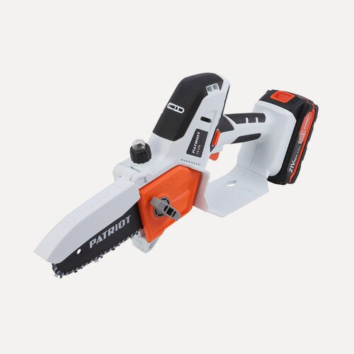 Изображение товара Цепная пила PATRIOT CS 215, 21B, UES мини, 12,5см, 32 звена, 5000 об/мин, LiIon, 2Ач,