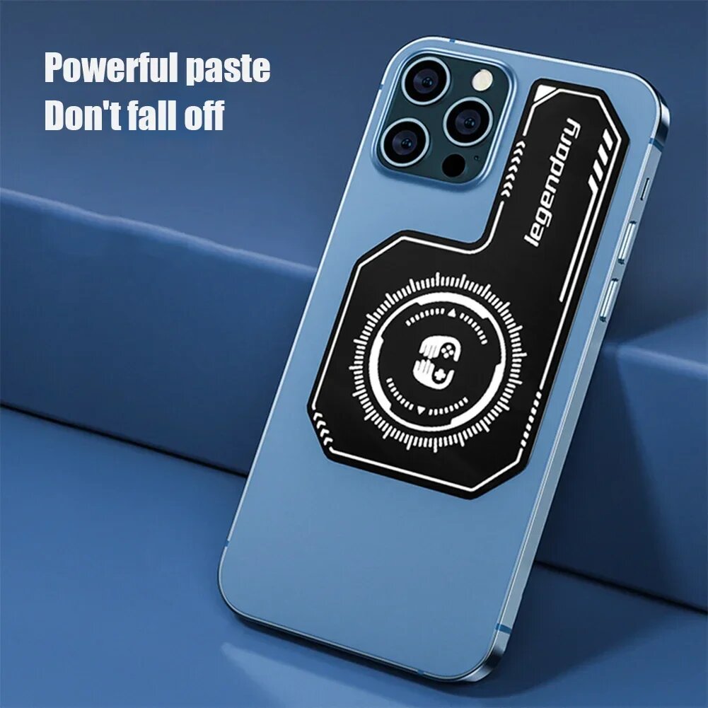 Изображение Магнитная наклейка-радиатор для вентилятора охлаждения сотового телефона, аксессуары для IPhone/Samsung/Xiaomi, Magnetic