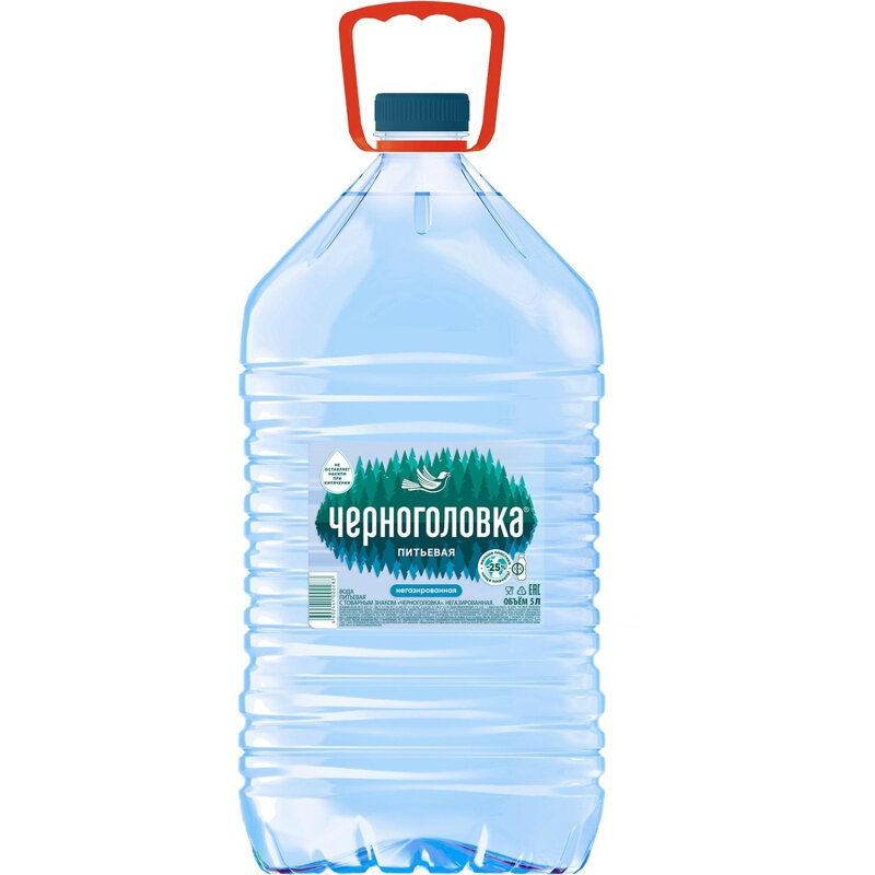 Картинки Вода питьевая Черноголовская природная негазиров 5 л пэт