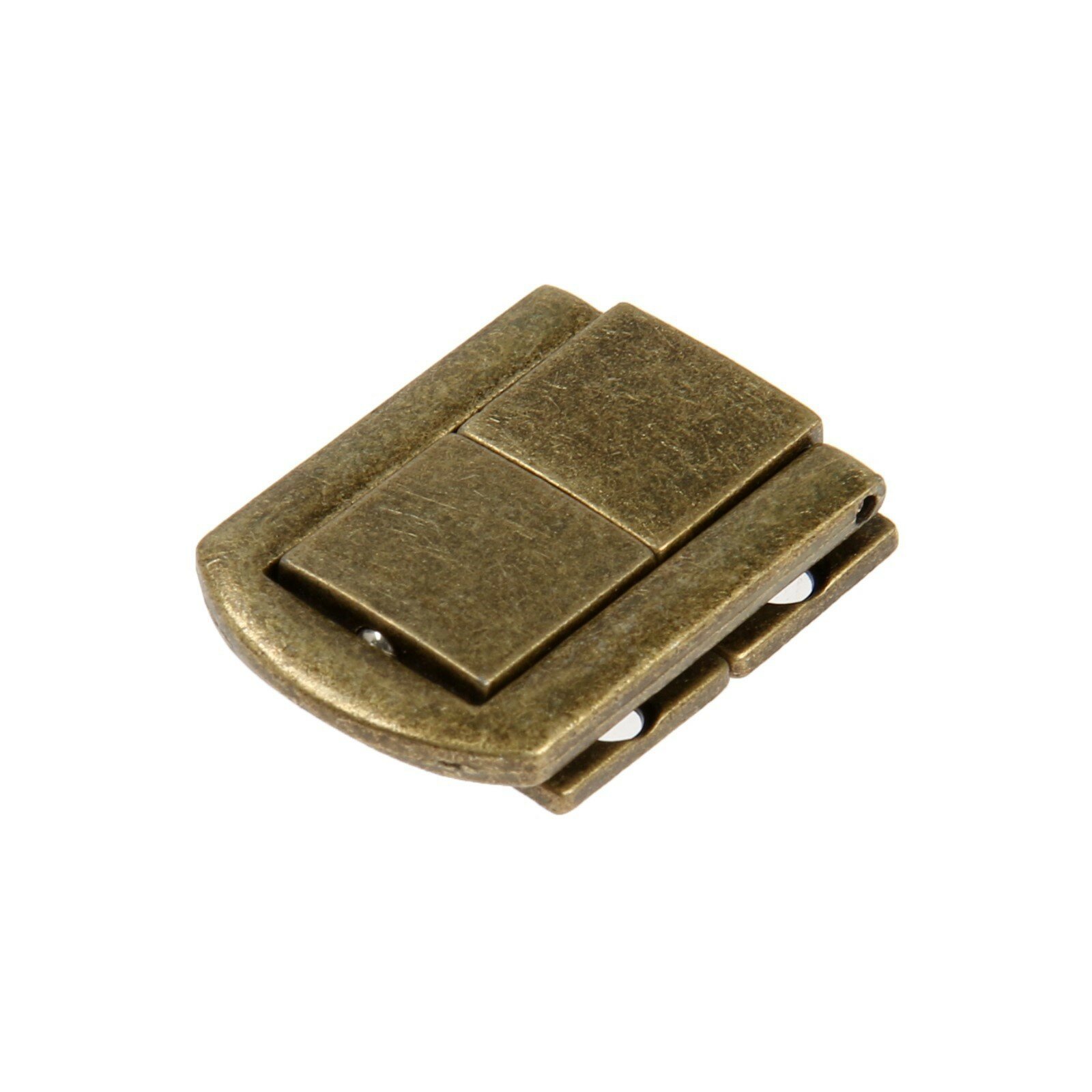 Замок-защелка на ящик ZM01, 3.2×2.5 см, цвет бронза, 4 шт. TMP — фото 1