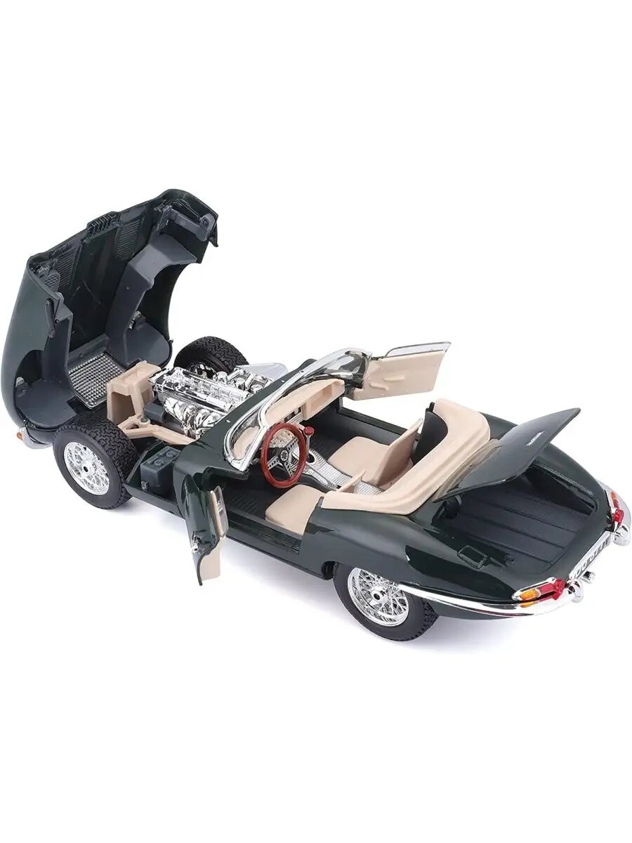 Машинка металл 1:18 Jaguar "E" Cabrio (1961) — фото 1