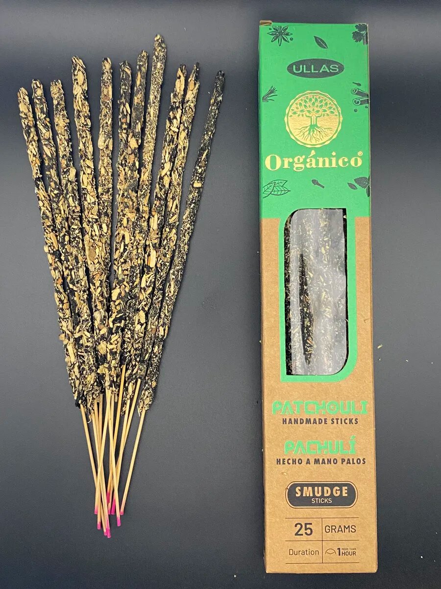 Благовония органические Patchouli , Пачули, премиум, 25 гр, Индия