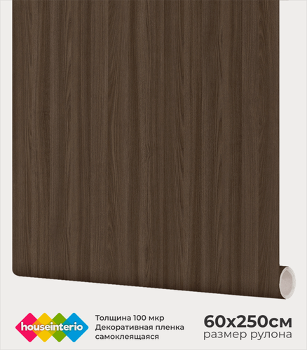 Изображение товара Самоклеящаяся пленка для декора мебели и кухонных фартуков "Черное дерево" (60х250см)