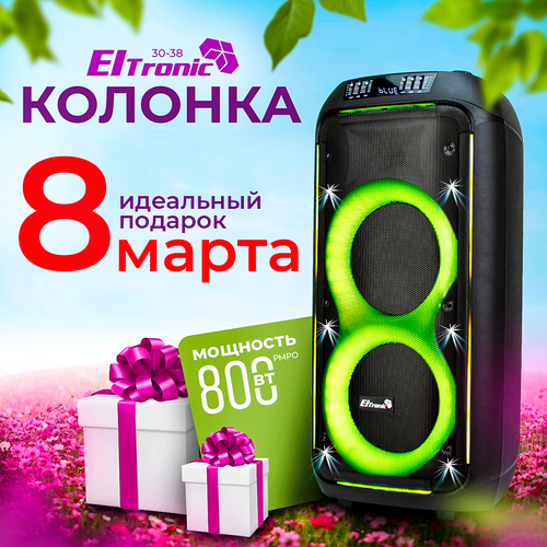 Портативная колонка ELTRONIC 30-38 CRAZY BOX динамик 2шт8 с TWS 16694₽