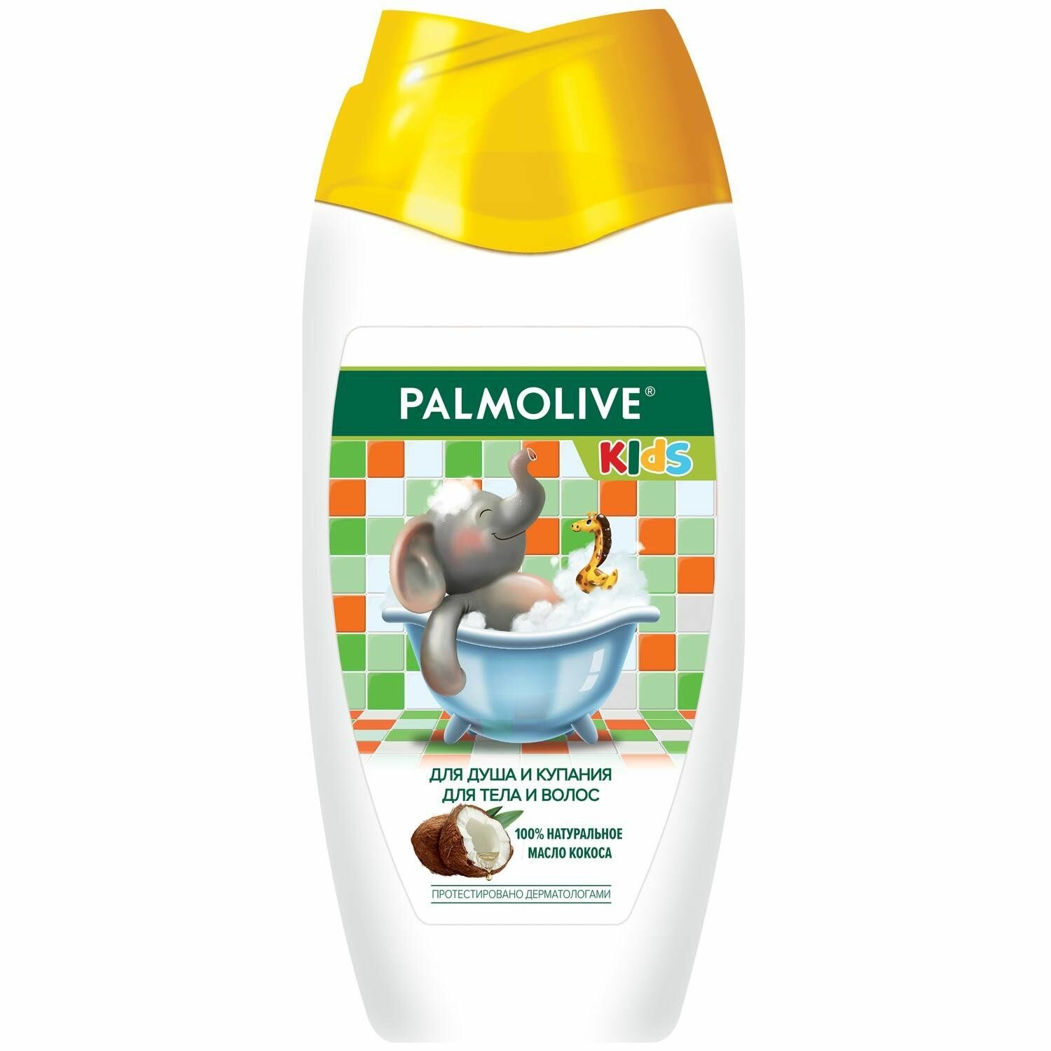 Гель для душа Palmolive для тела и волос с кокосом для детей от 3 лет 250 мл