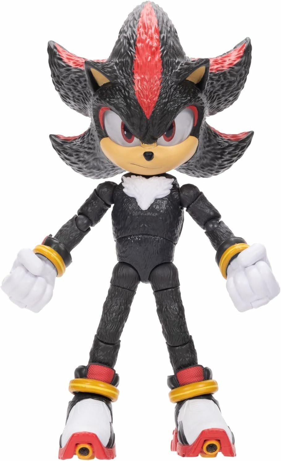 Фигурка Shadow — 5-дюймовый (12,7 см) герой из фильма "Соник в кино 3" — 20+ точек артикуляции — Коллекционная игрушка для детей и взрослых (официальная лицензия)