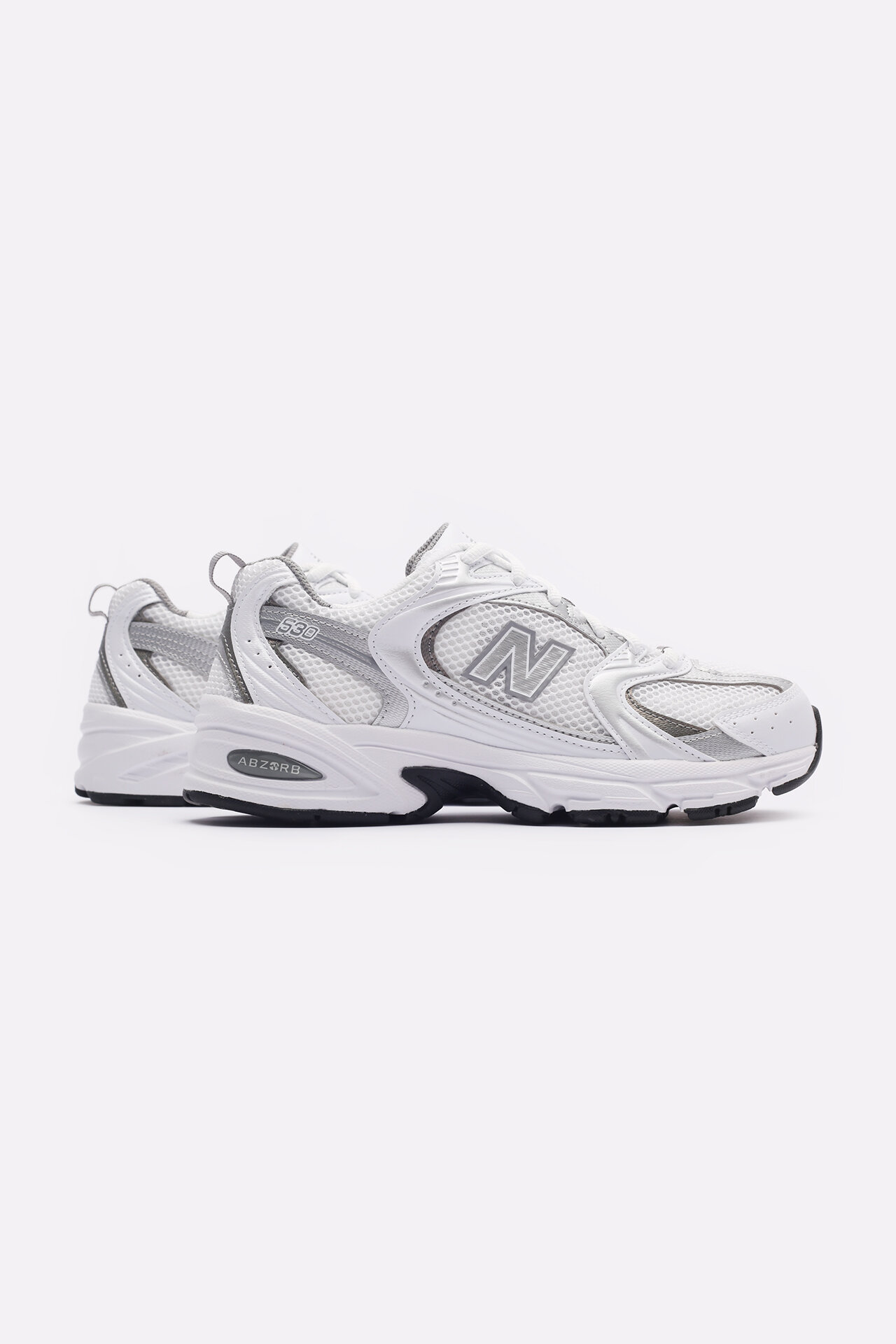 Кроссовки New Balance 530, полнота G, размер 36.5 RU, белый/серебристый