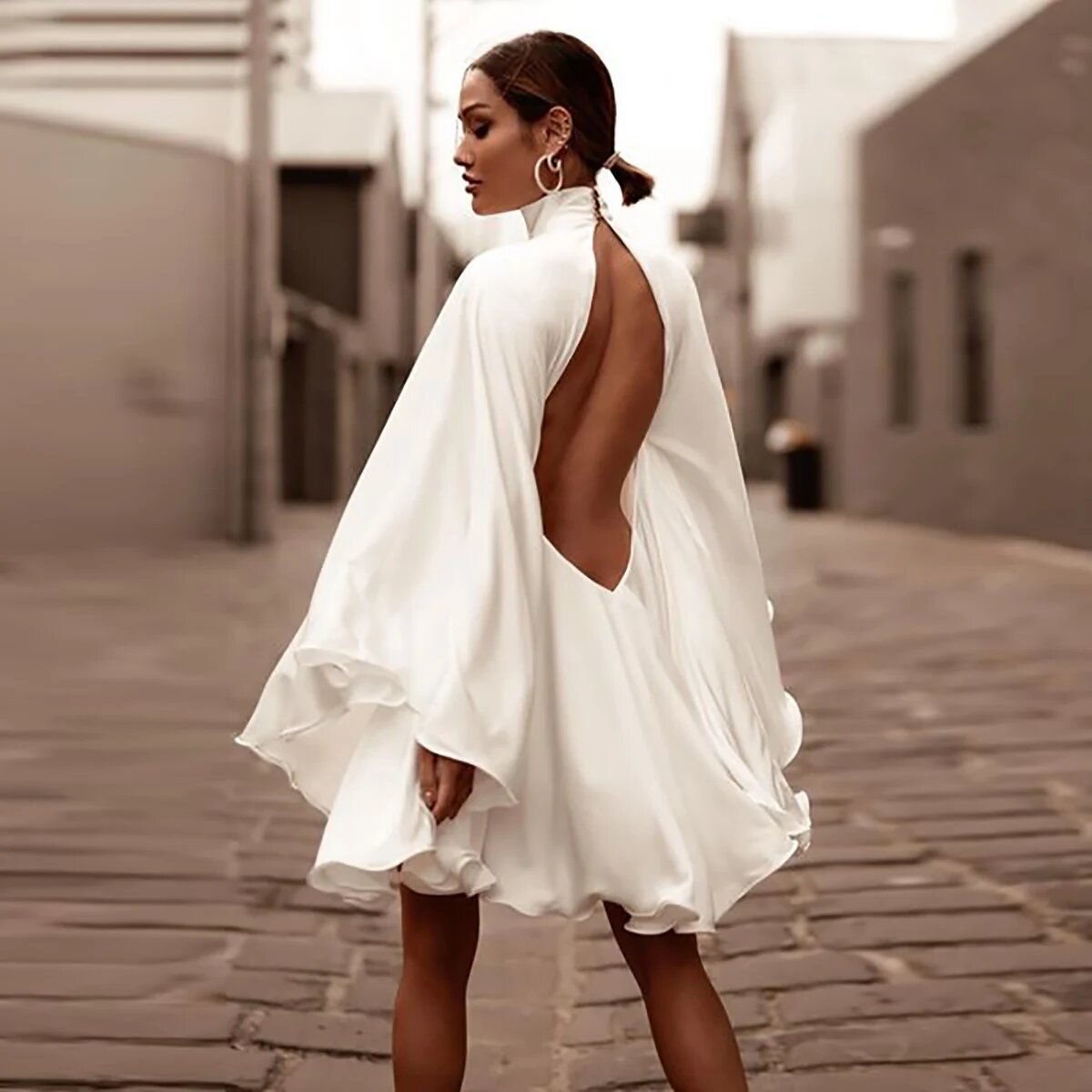 Платье UOOZEE, размер S, белый,