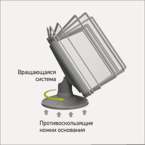 Изображение товара Демосистема настольная Promega office А 4, 10 панелей, серый