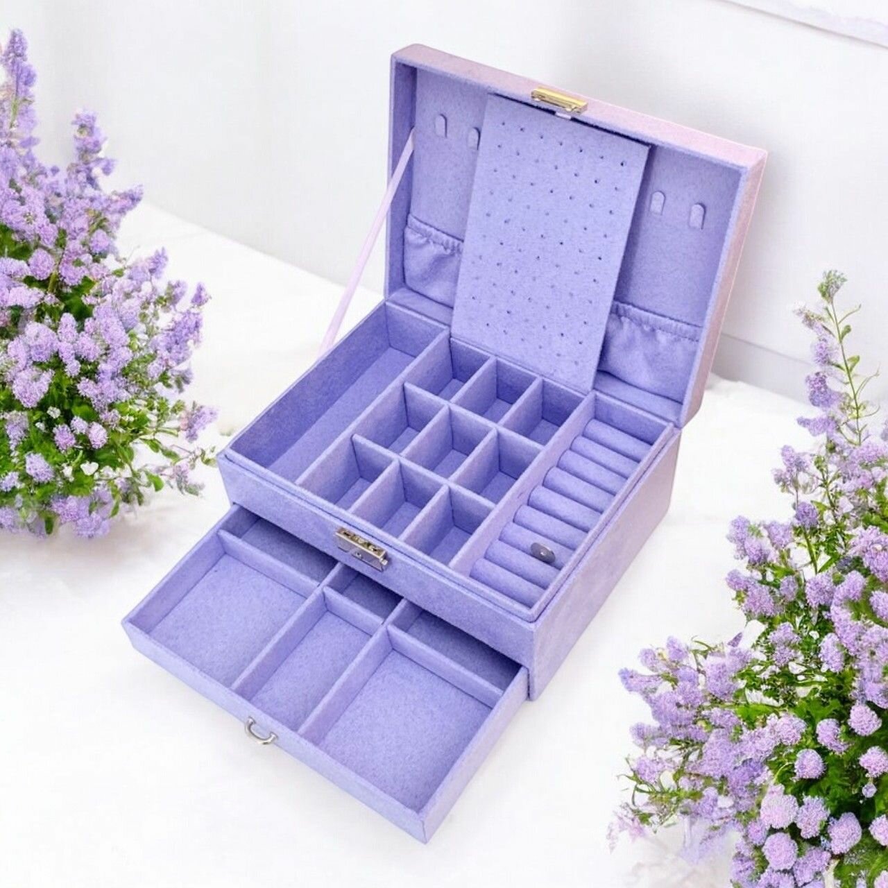 Шкатулка для хранения украшений Мальта, сиреневый — фото 1