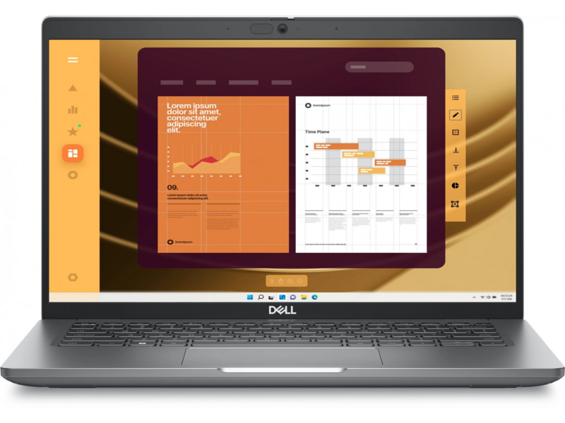 Ноутбук Latitude 5450 Core Ultra 5 135U 16Gb SSD512Gb Intel Graphics 14" WVA FHD (1920x1080) Linux grey WiFi BT Cam (5450-5360)