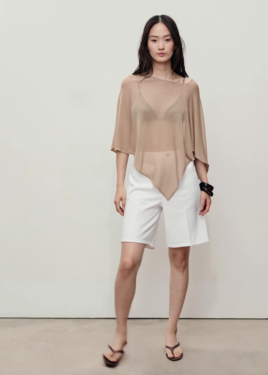 Бермуды MANGO, размер 42 EU, белый, — фото 1