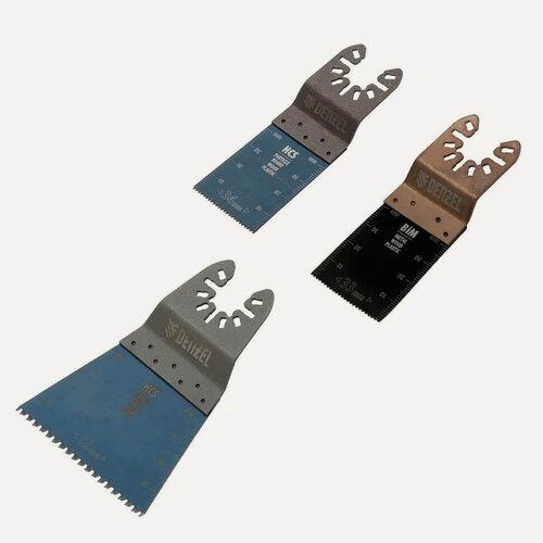 Изображение товара Набор насадок для МФИ по дереву и металлу, 3 шт Denzel