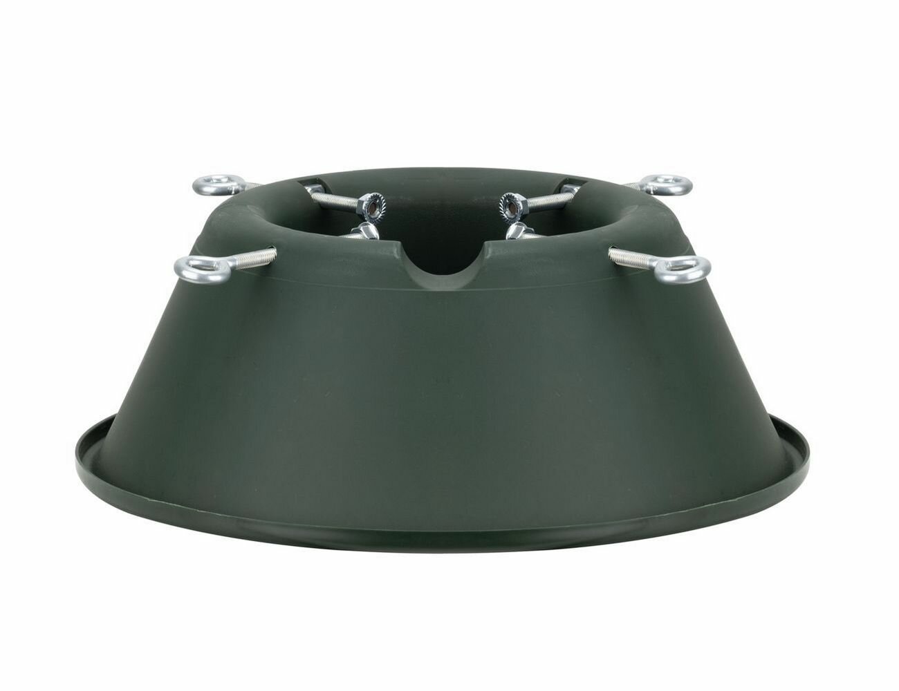 Подставка с резервуаром для воды для ёлки высотой до 2 м и диаметром ствола до 15 см пластик зелёная 38х14 см макс. 2 л воды Tree Nest 0565GR