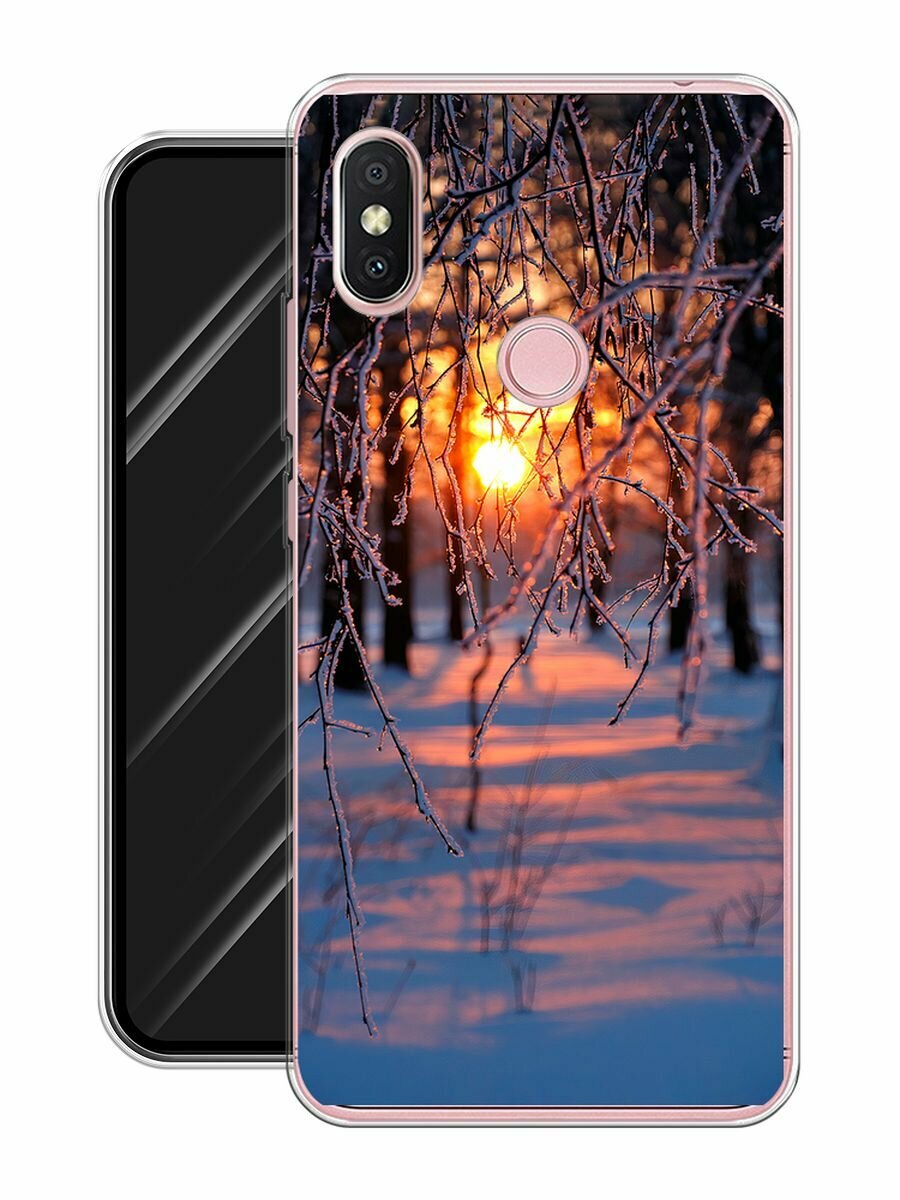 Чехол на Xiaomi Redmi S2 (Redmi Y2) / Сяоми Редми С2 (Редми Y2) с принтом Зима 7 — фото 1