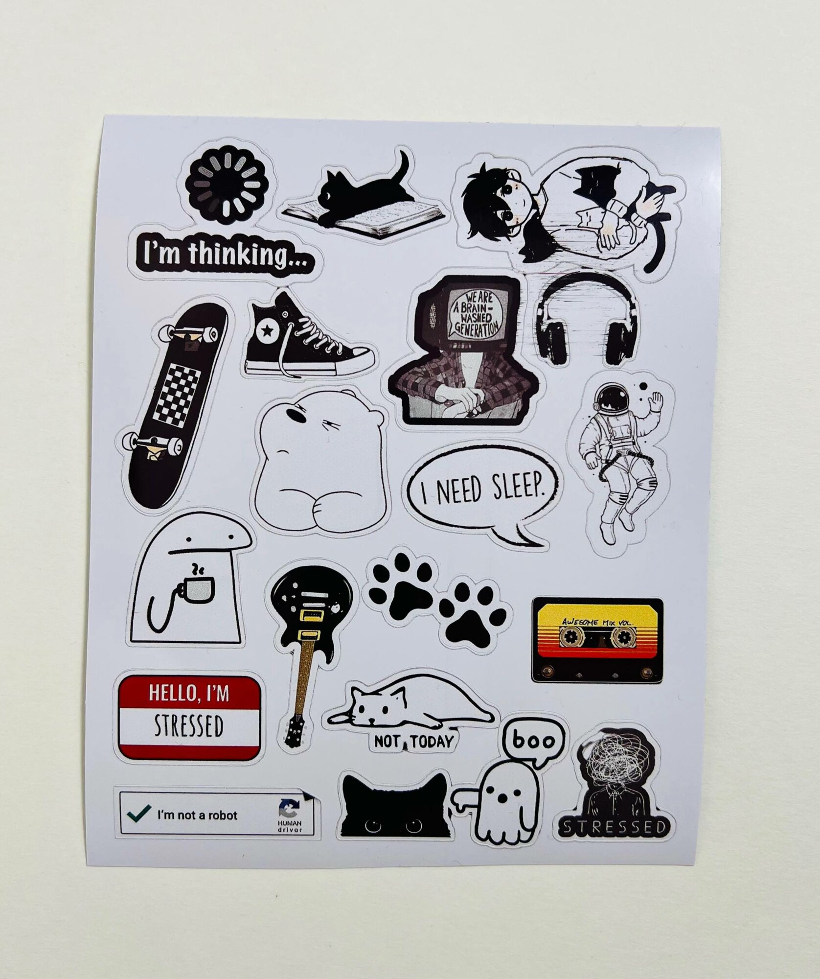 Наклейки виниловые для чехла смартфона, ноутбука, для скрапбукинга, глянцевая самоклеющая.