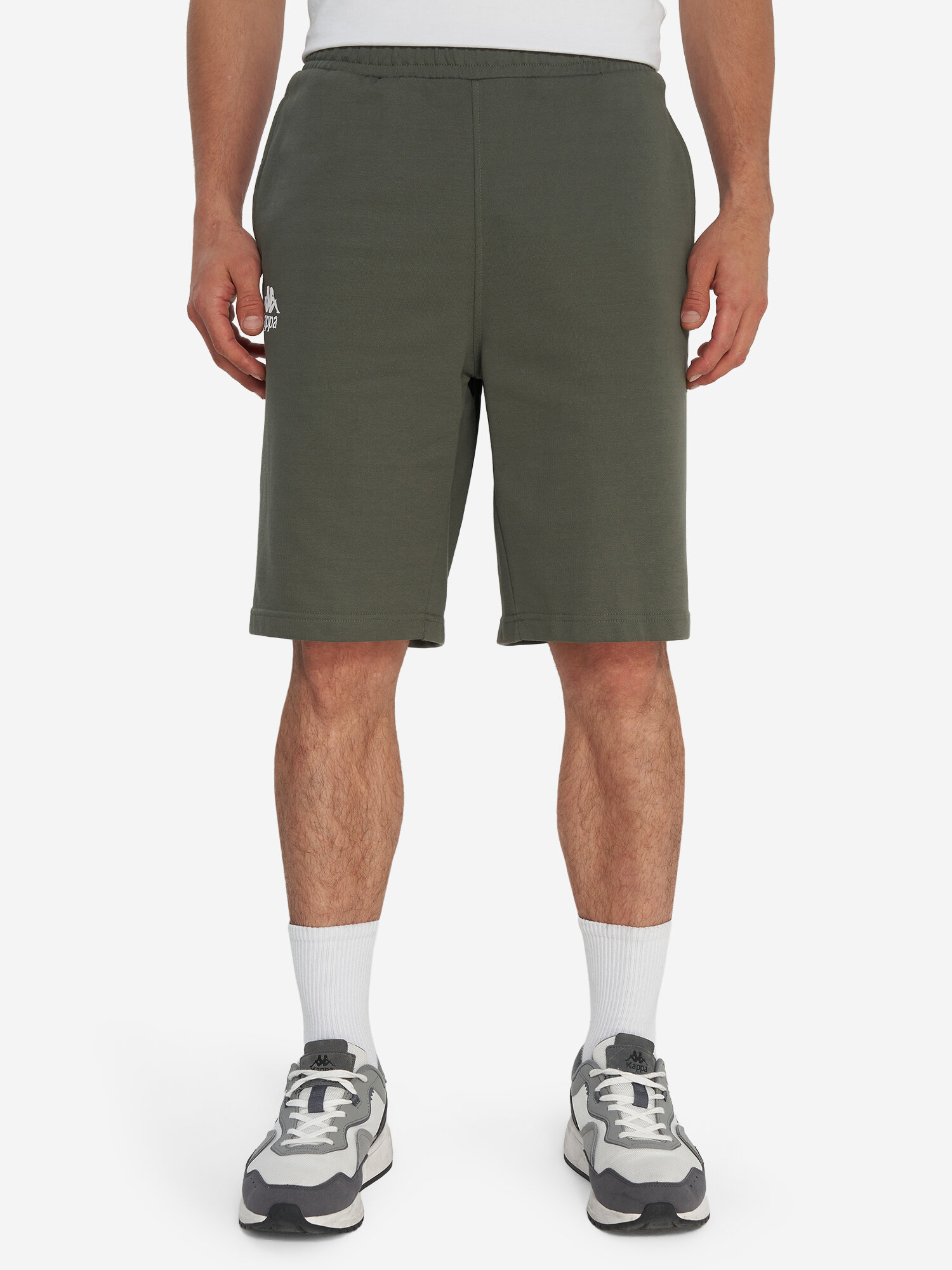 Шорты Kappa, размер 48-50, темно-зеленый — фото 1