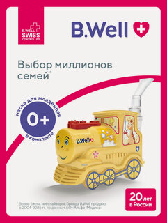 Изображение товара Ингалятор(небулайзер) B.Well PRO-115 компрессорный медицинский детский