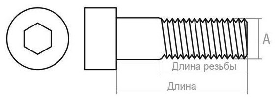 Винт с внутренним шестигранником М10х80 мм цинк класс прочности 8.8 DIN 912 STARFIX 10 штук (SMP2-35784-10)