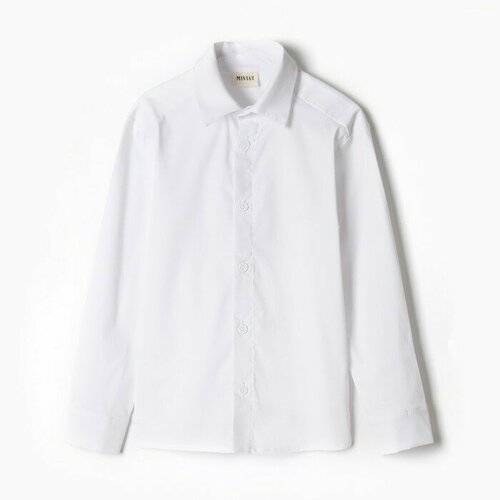 Школьная рубашка Minaku, размер 34, белый