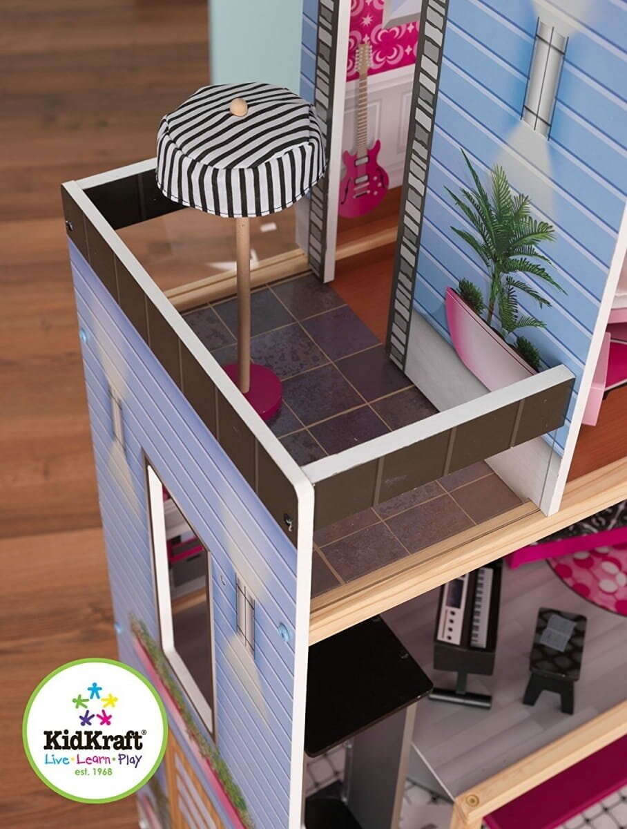 Большой кукольный дом KidKraft для Barbie (Барби) Сияниес мебелью - фото №13