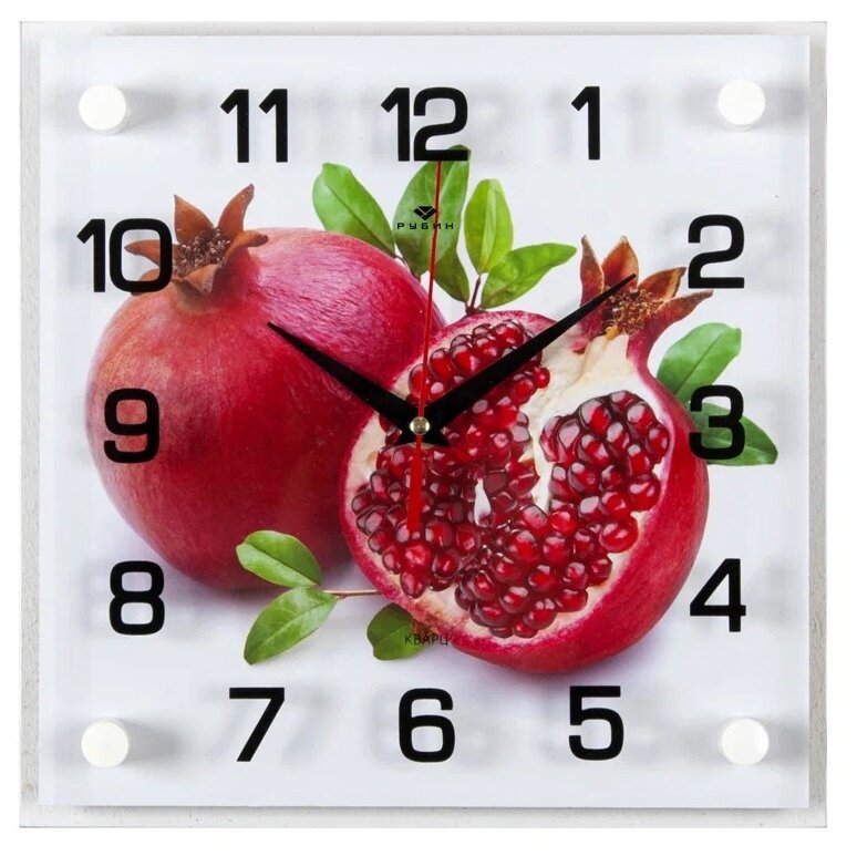 фото Часы настенные кварцевые Рубин Гранат 2525-920