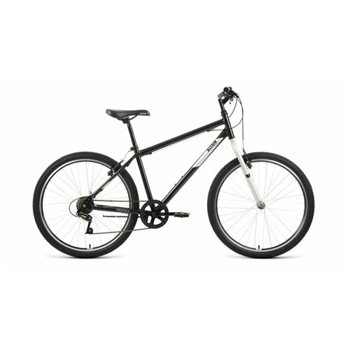 Велосипед ALTAIR MTB HT 26 1.0 (26 7 ск. рост. 17) 2022, черный/серый, RBK22AL26098