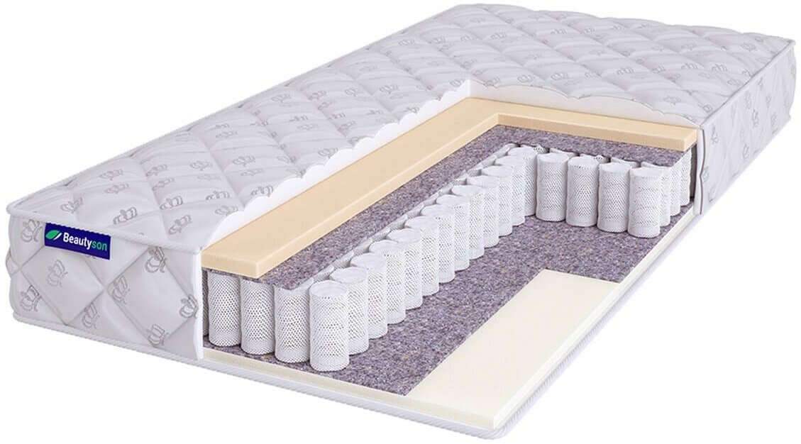 Свернутый пружинный матрас Beautyson Roll Spring Soft EcoLatex 2 S600 150х195