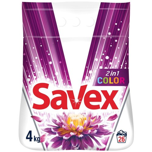 Стиральный порошок Savex Color Automat 2 в 1 (4кг) Болгария